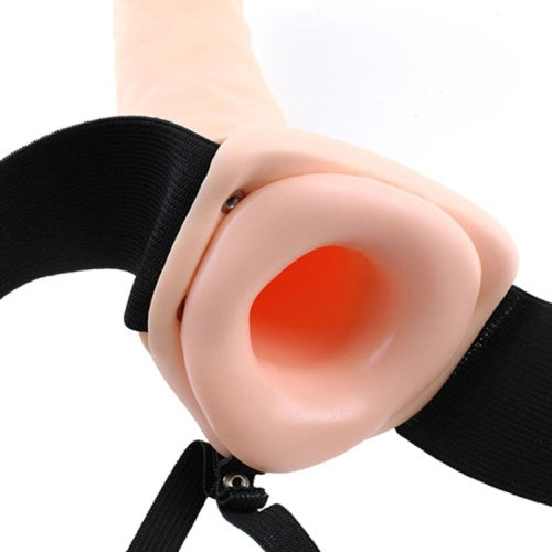 STRAP-ON HUECO 8'' HOLLOW FETISH FANTASY SERIES BLANCO