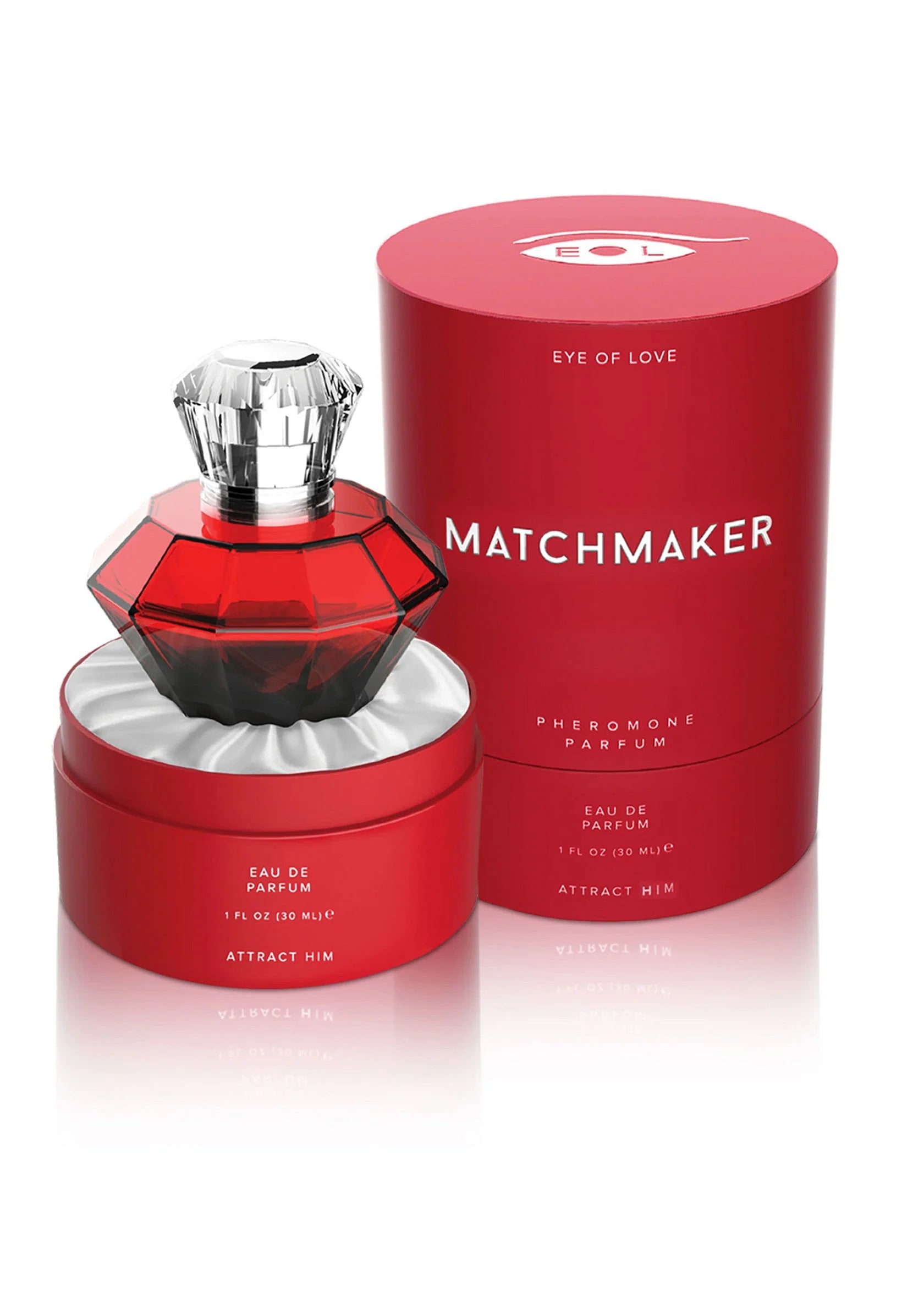 Eye of Love | Matchmaker – Feromonihajuvesi Attract Him – 10 ml & 30 ml (Red & Black)