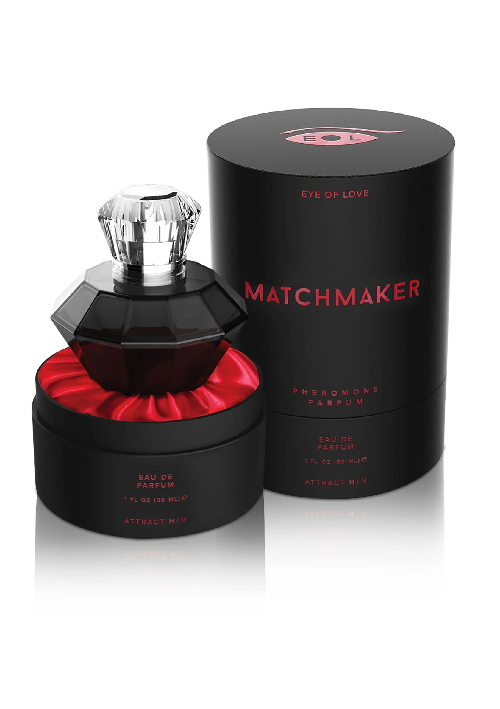 Eye of Love | Matchmaker – Feromonihajuvesi Attract Him – 10 ml & 30 ml (Red & Black)