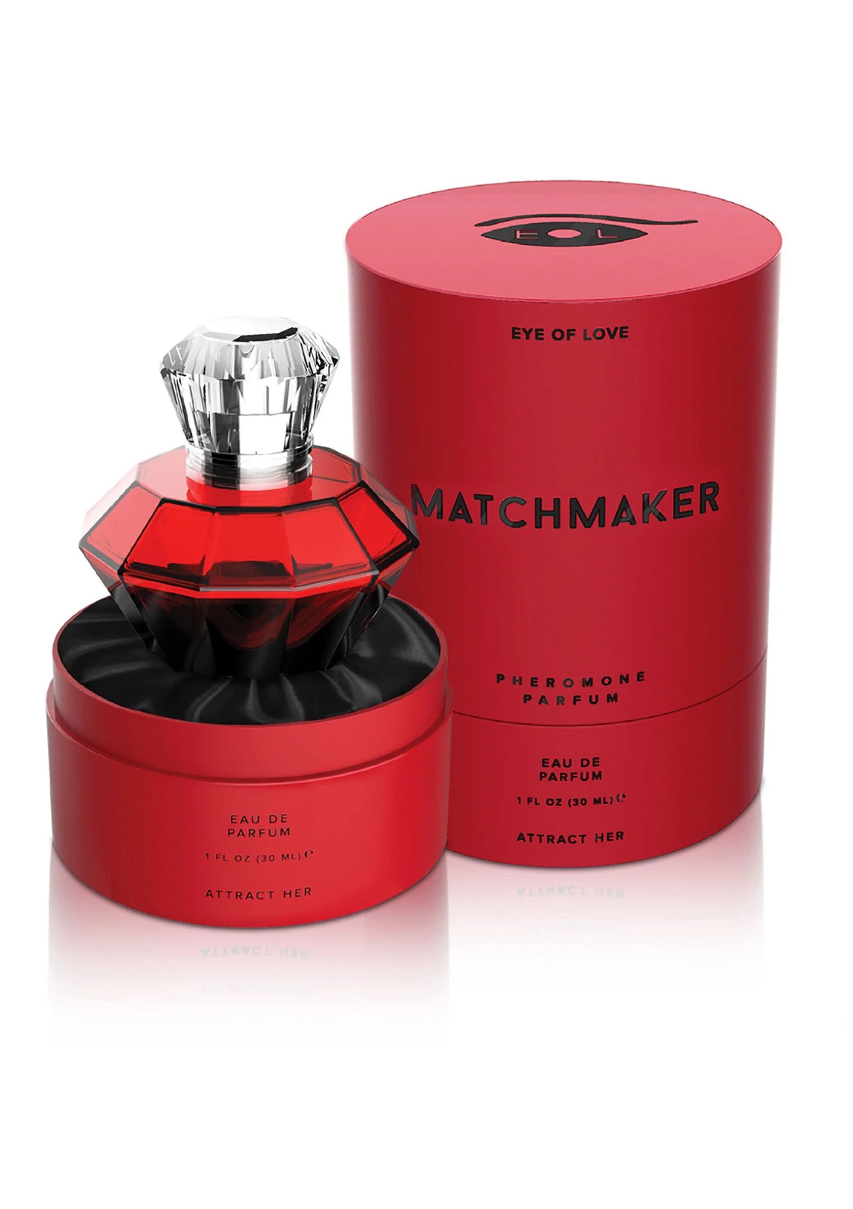 Eye of Love | Matchmaker – Feromonihajuvesi Attract Her – 10 ml & 30 ml (Black Diamond & Red Diamond)