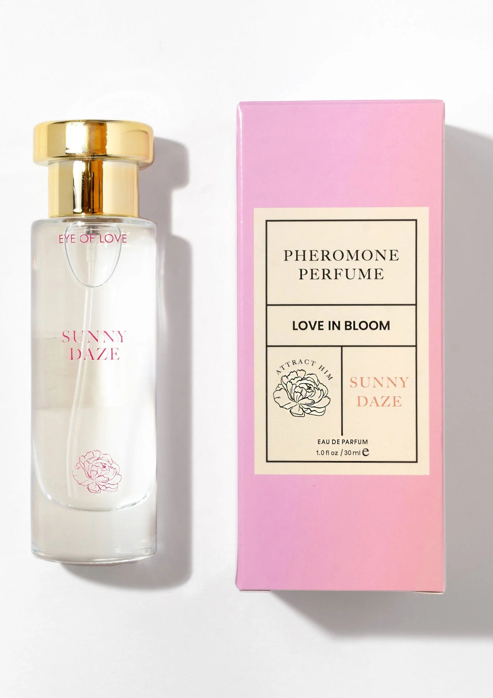 Eye of Love | Bloom – Feromonihajuvesi Attract Him – 10 ml & 30 ml (Sunny Daze & Lilac Dream)