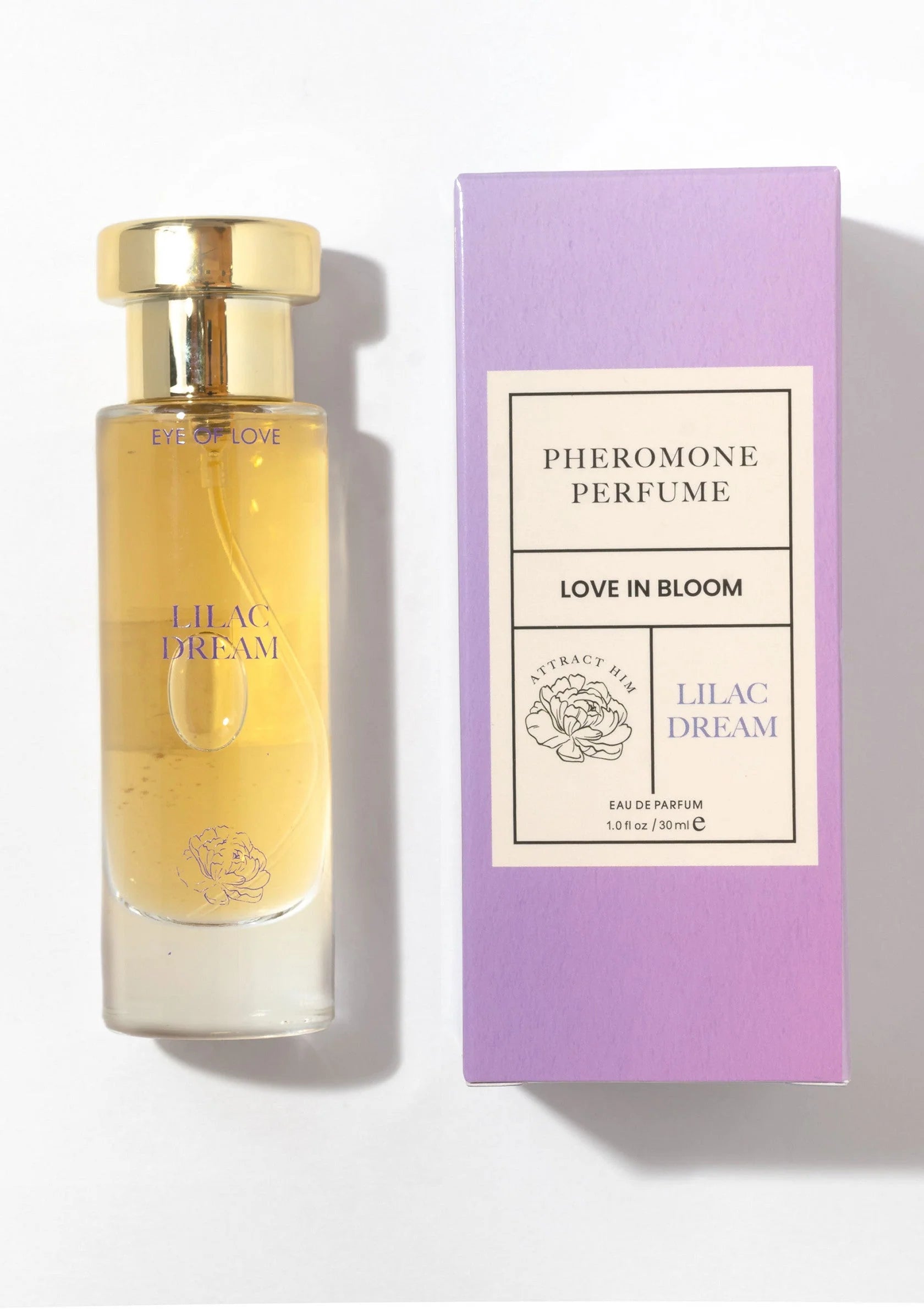 Eye of Love | Bloom – Feromonihajuvesi Attract Him – 10 ml & 30 ml (Sunny Daze & Lilac Dream)