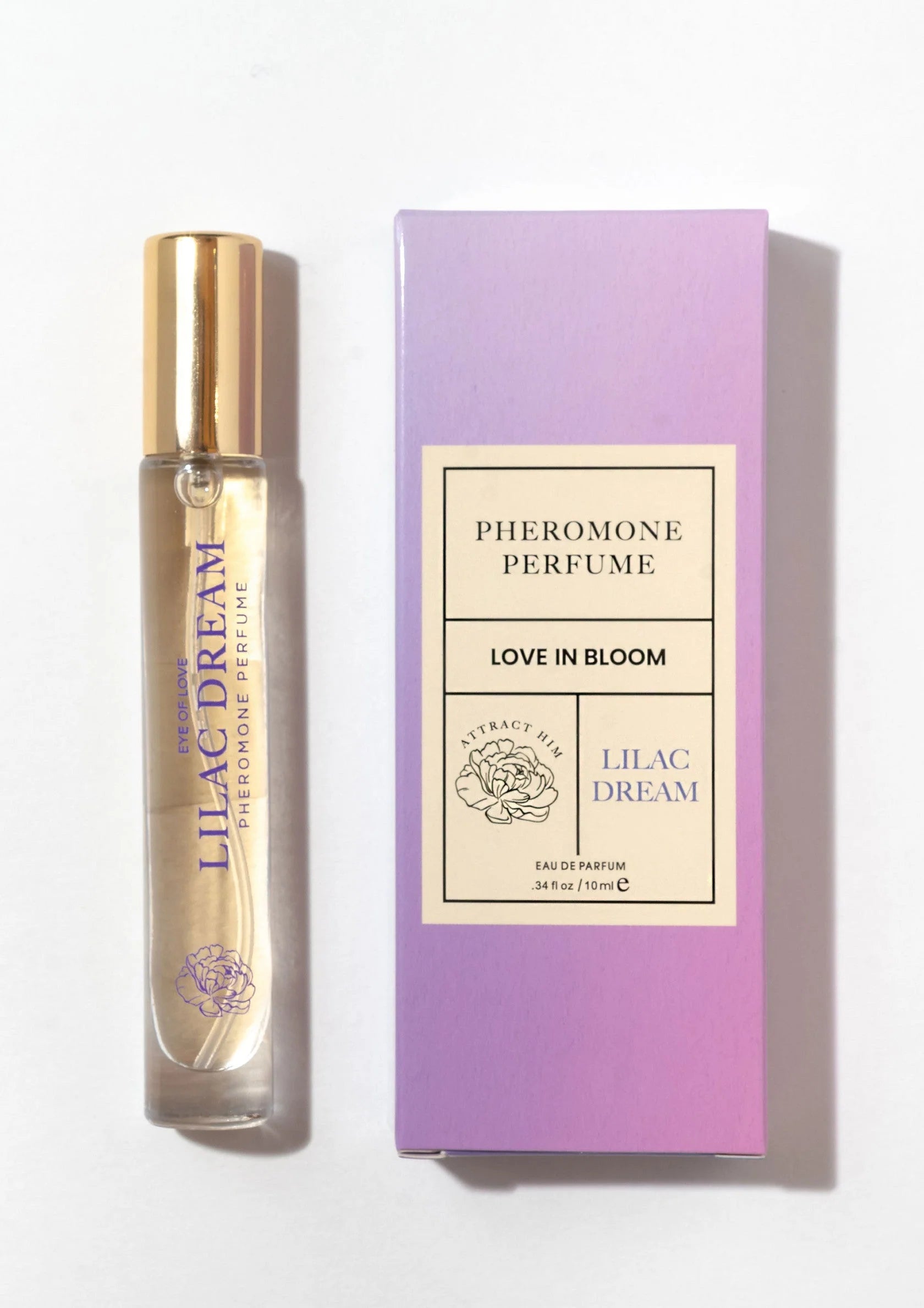 Eye of Love | Bloom – Feromonihajuvesi Attract Him – 10 ml & 30 ml (Sunny Daze & Lilac Dream)
