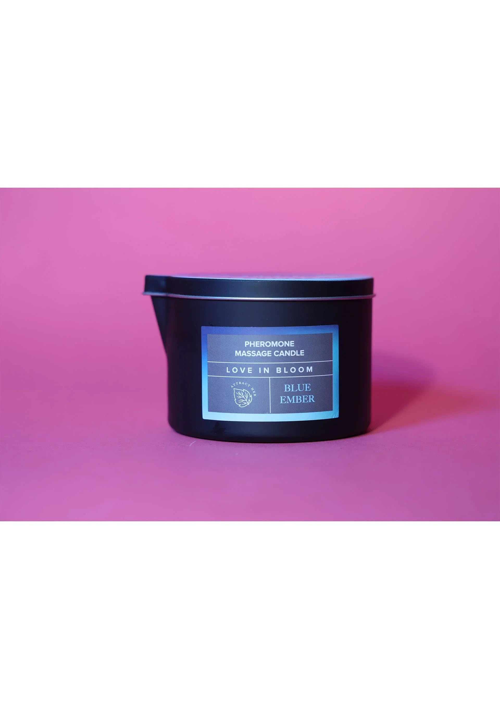 EYE OF LOVE | Bloom Pheromone Massage Candle Attract Her – Blue Ember – 150 ml