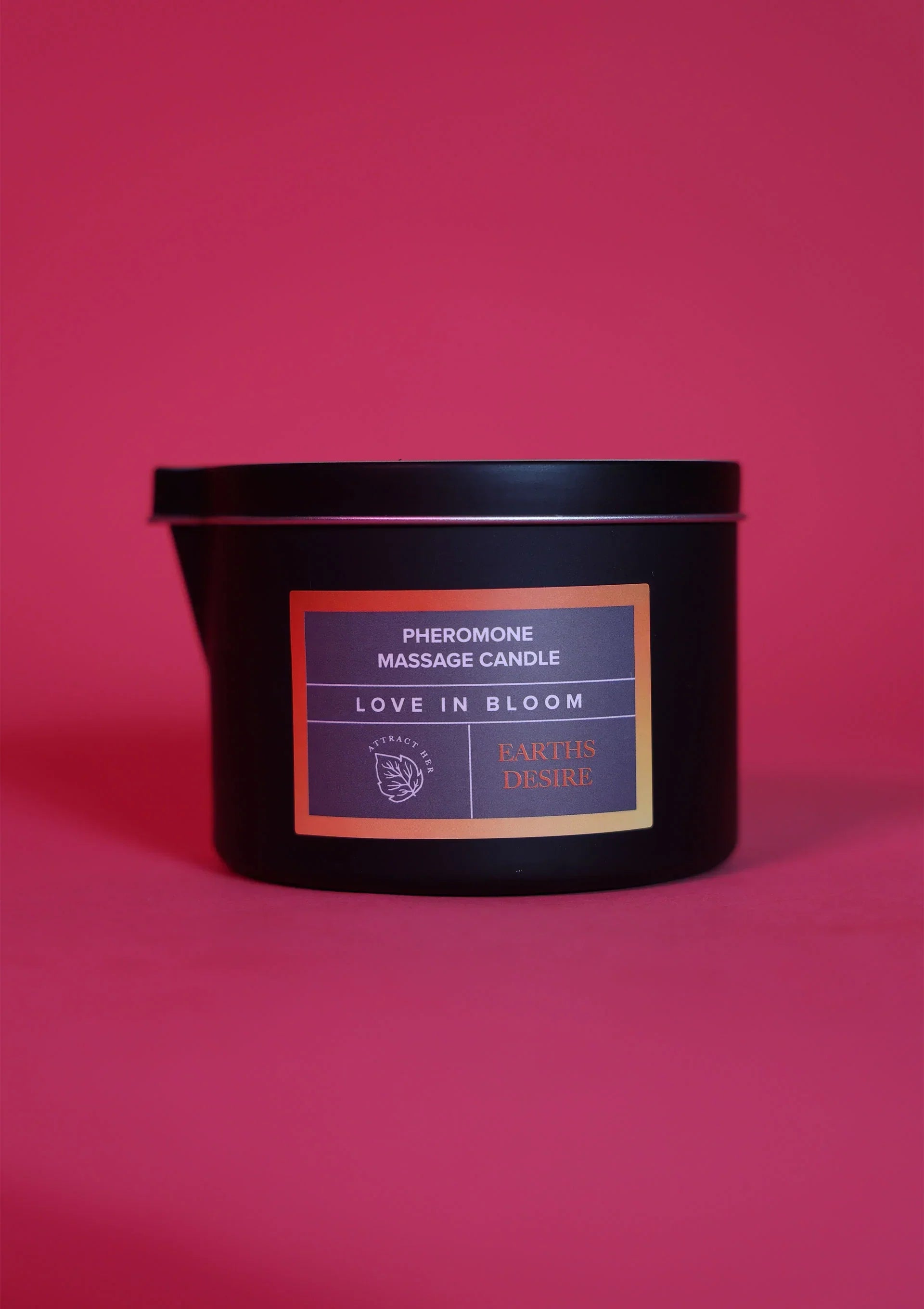 EYE OF LOVE | Bloom – Pheromone Massage Candle Attract Her – Earth's Desire – 150 ml