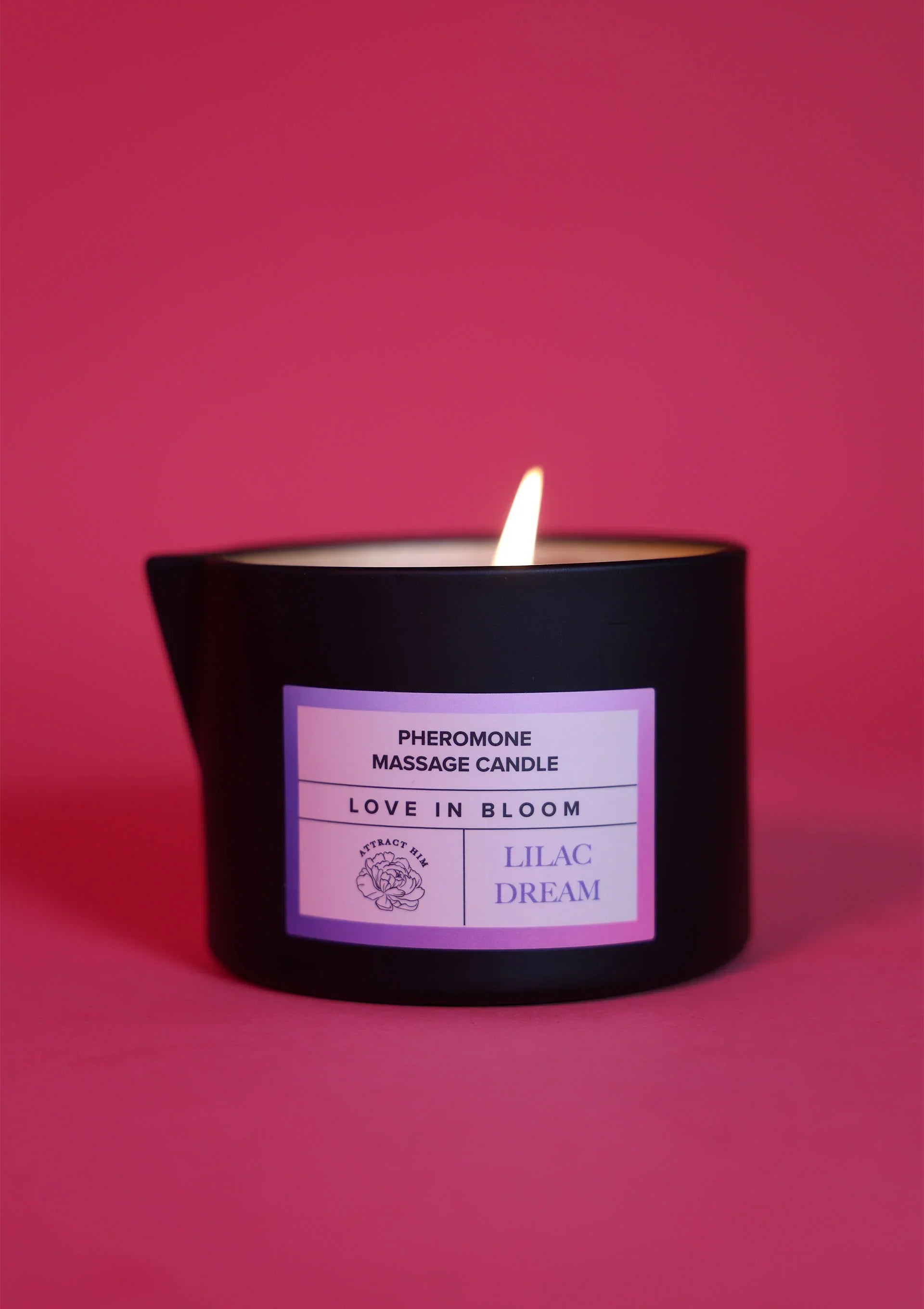 EYE OF LOVE | Bloom – Pheromone Massage Candle Attract Him – Lilac Dream – 150 ml