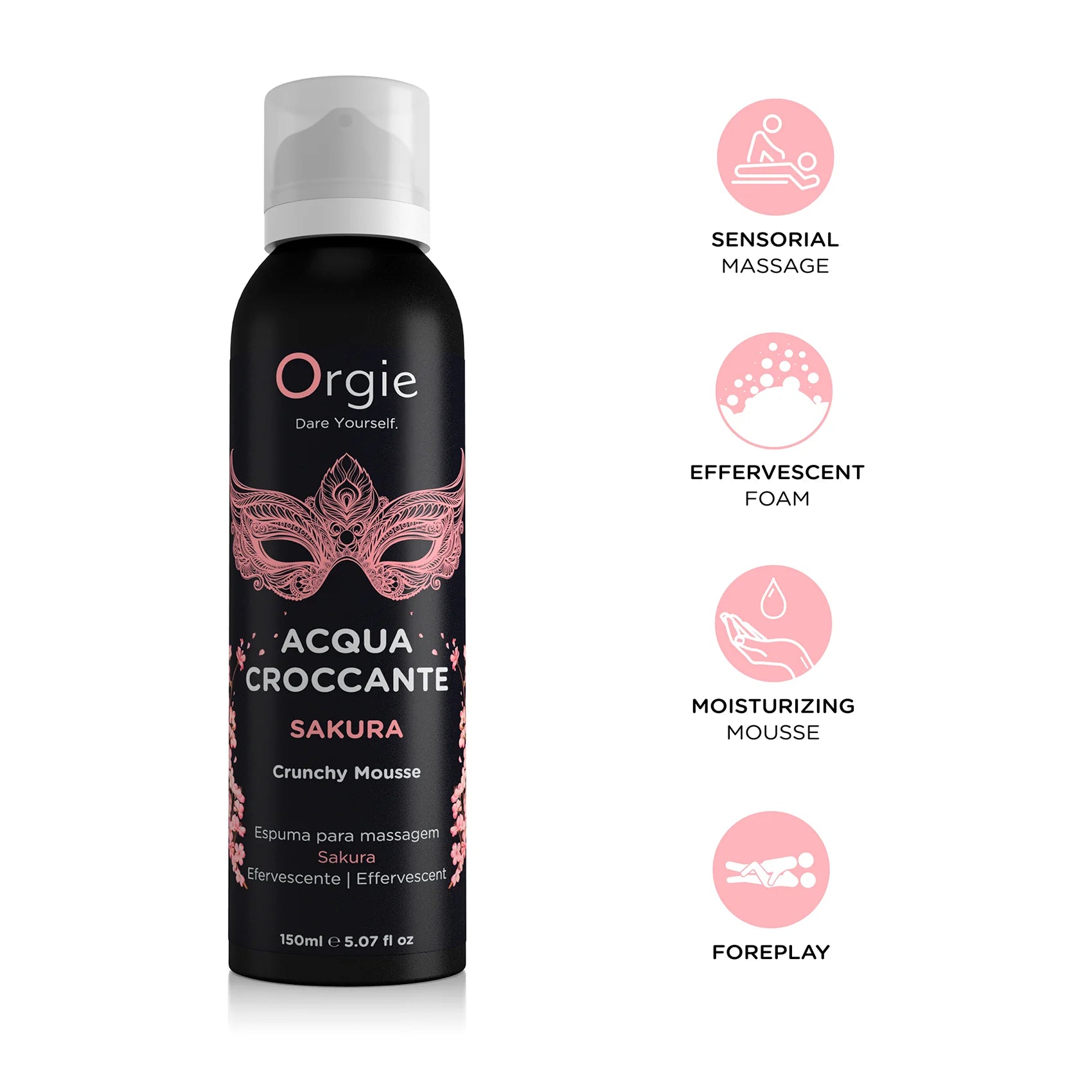 ORGIE | Acqua Croccante – Effervescent Body Massage Mousse – 4 Scents