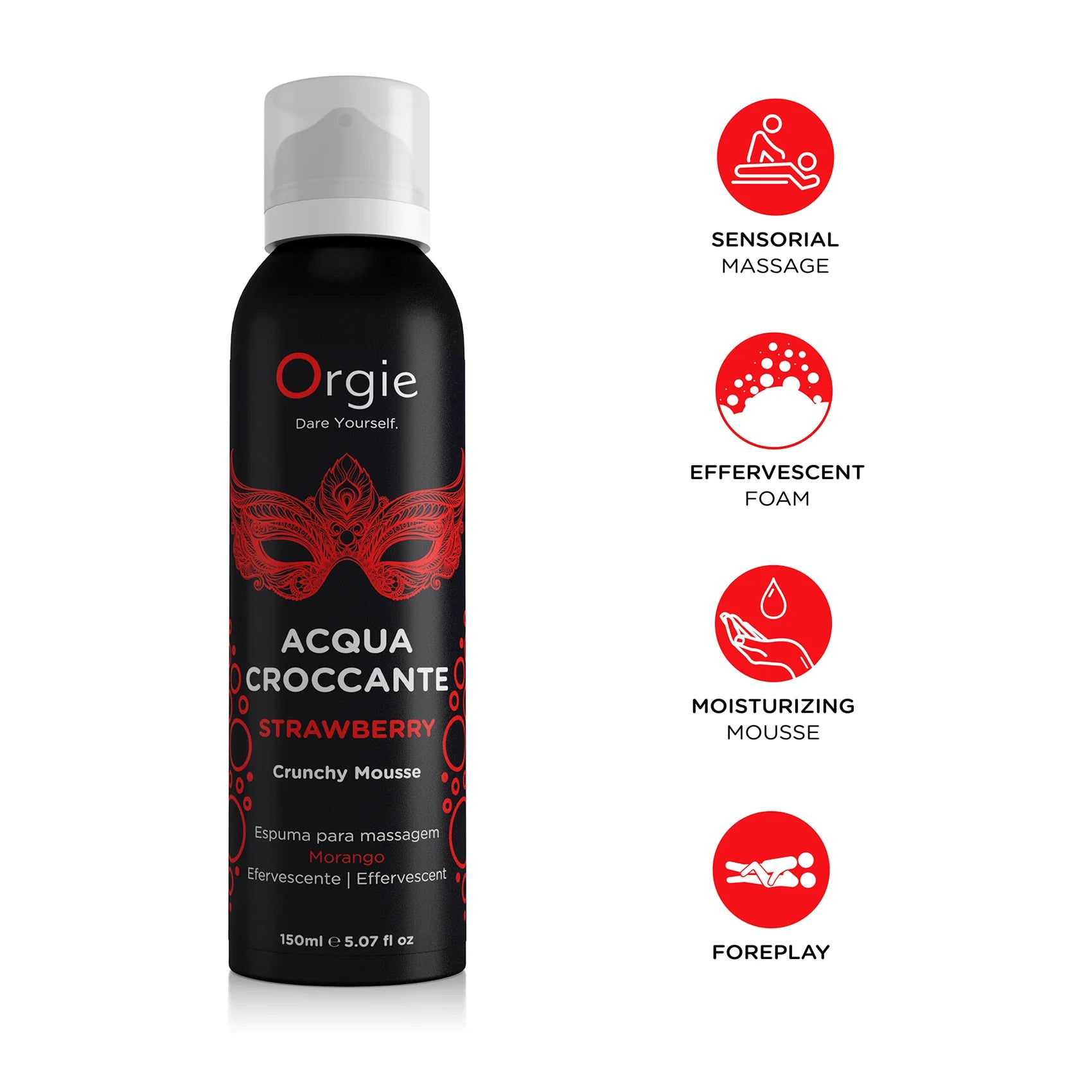 ORGIE | Acqua Croccante – Effervescent Body Massage Mousse – 4 Scents