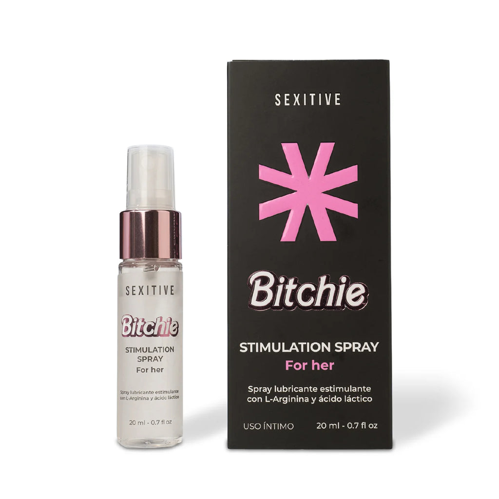 SEXITIVE | Bitchie – Moniorgasmiseen stimulointiin tarkoitettu liukuvoidesuihke L-arginiinilla ja maitohapolla – 20 ml