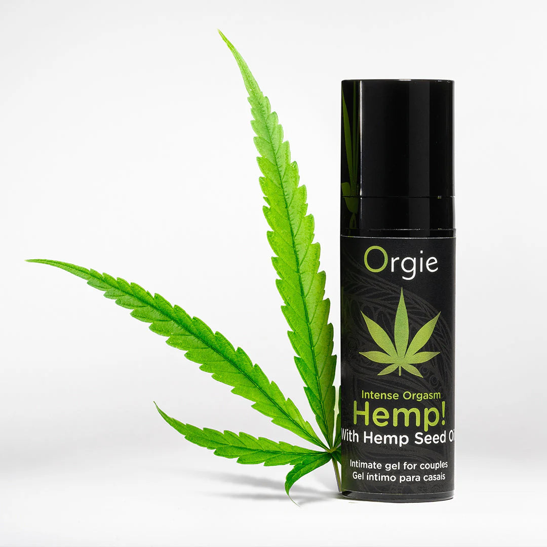 ORGIE | Hemp! Intense Orgasm – Stimuloiva intiimigeeli hampunsiemenöljyllä (lämmittävä ja viilentävä) – Värinäasteikko 7