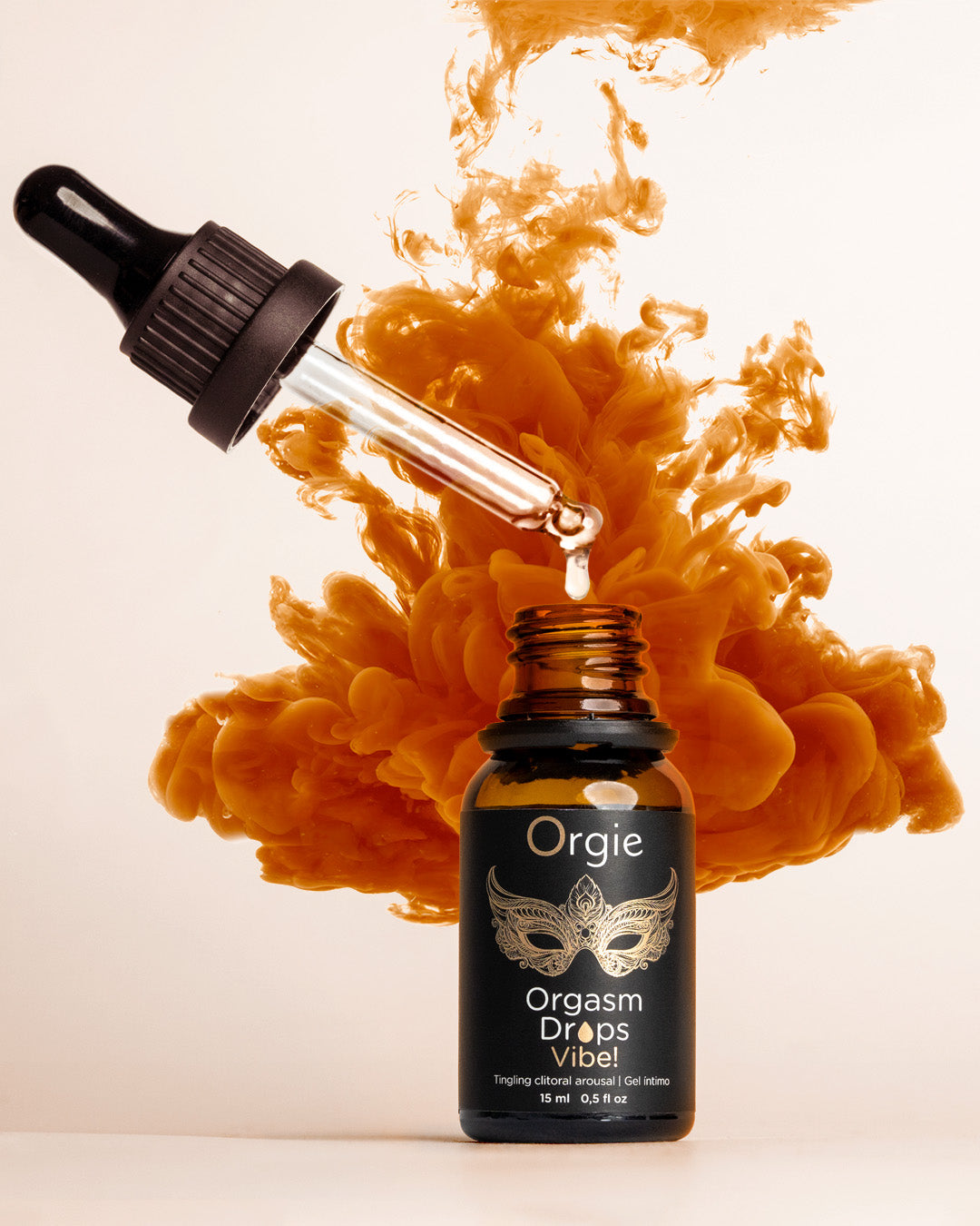 ORGIE | Orgasm Drops Vibe! - Vibrating Clitoral Drops – Peach – 15 ml