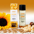 EXSENS | Amber & Jojoba – Luomu-vartalo- ja hierontaöljy meripihkakivien kera – 100 ml