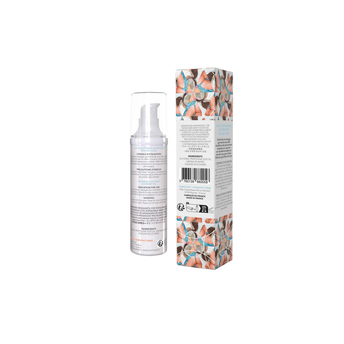 EXSENS | Warming Gourmet Massage Oil – Edible, Kiss-Activated, 6 Flavours – 50 ml