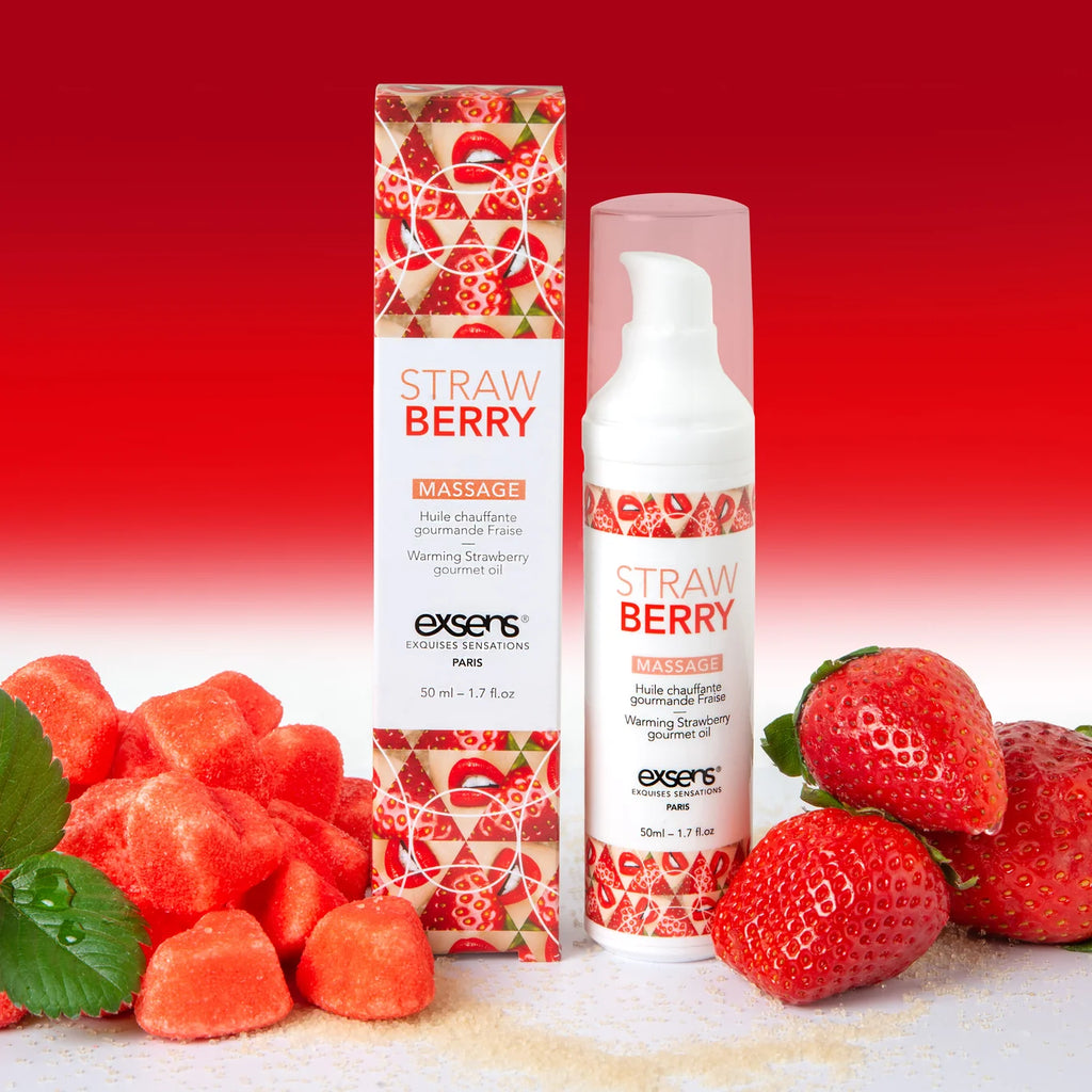 EXSENS | Warming Gourmet Massage Oil – Edible, Kiss-Activated, 6 Flavours – 50 ml