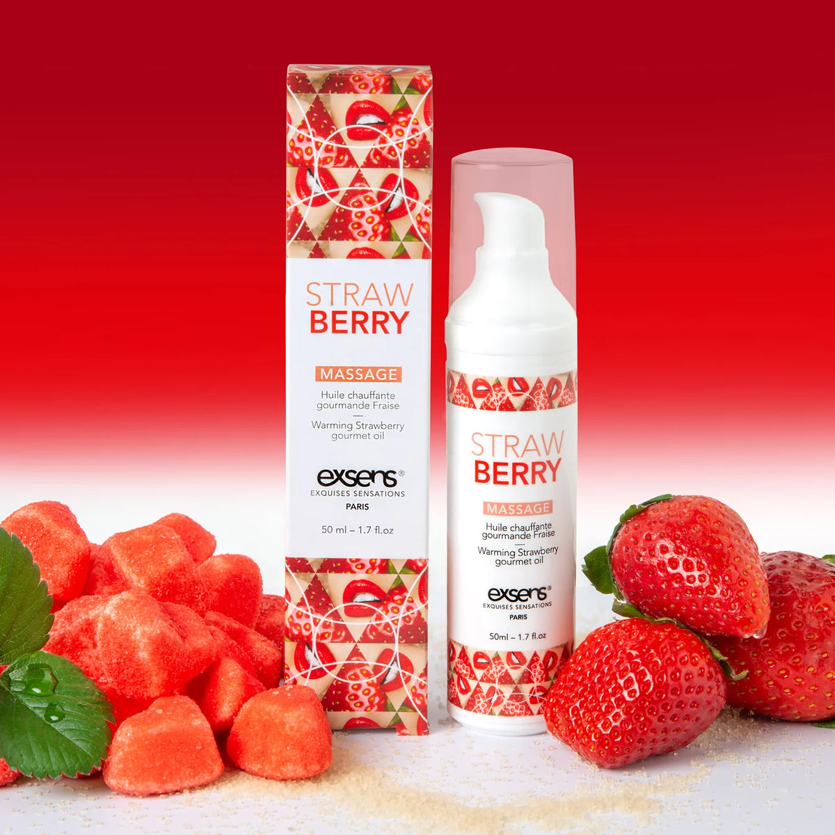 EXSENS | Warming Gourmet Massage Oil – Edible, Kiss-Activated, 6 Flavours – 50 ml