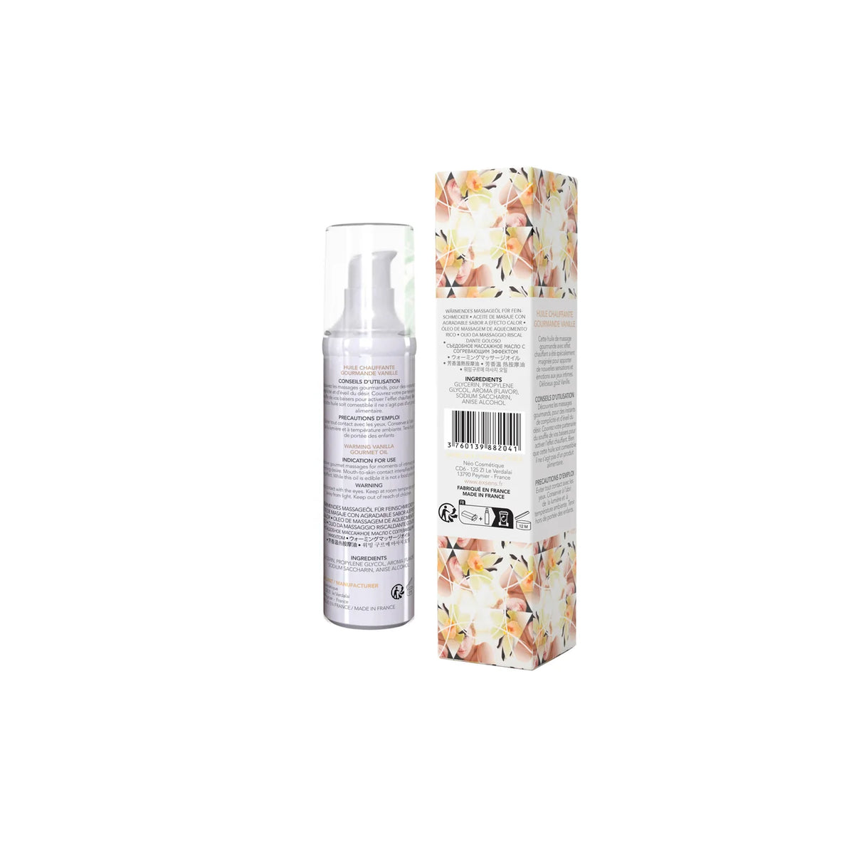 EXSENS | Warming Gourmet Massage Oil – Edible, Kiss-Activated, 6 Flavours – 50 ml