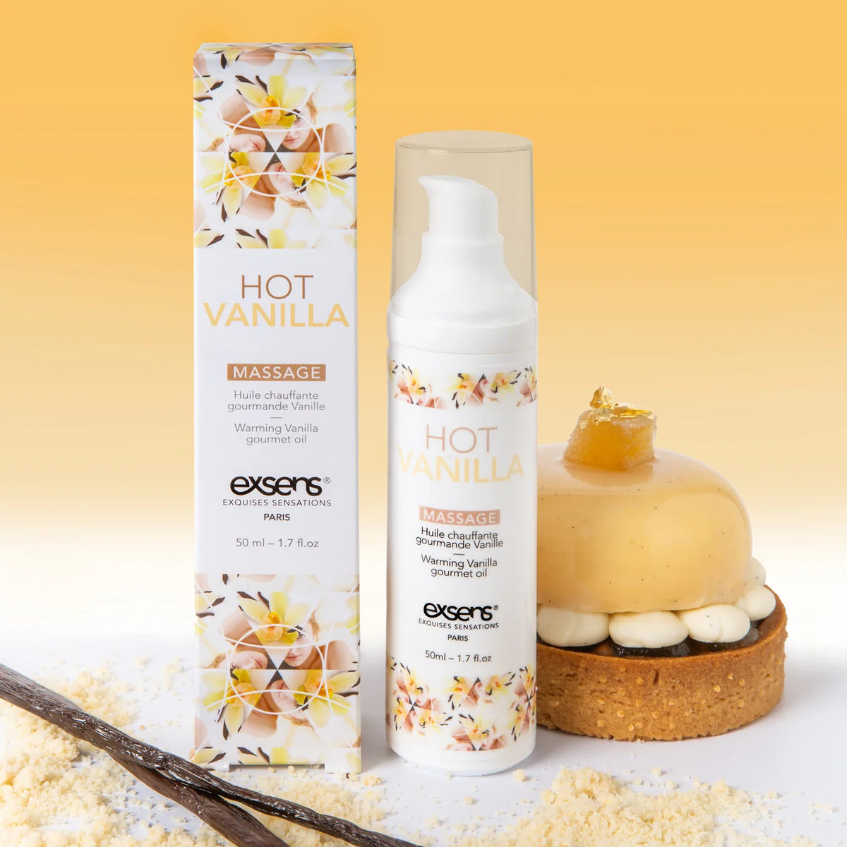 EXSENS | Warming Gourmet Massage Oil – Edible, Kiss-Activated, 6 Flavours – 50 ml