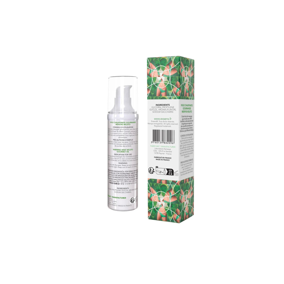 EXSENS | Warming Gourmet Massage Oil – Edible, Kiss-Activated, 6 Flavours – 50 ml