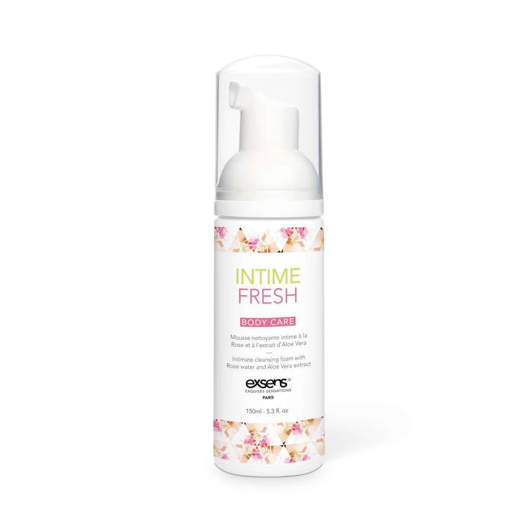 EXSENS | Intime Fresh – Intimate Cleansing Foam with Organic Rose Water & Aloe Vera – 150 ml