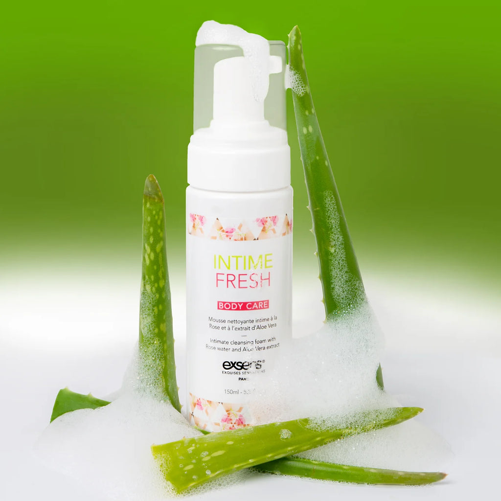 EXSENS | Intime Fresh – Intimate Cleansing Foam with Organic Rose Water & Aloe Vera – 150 ml