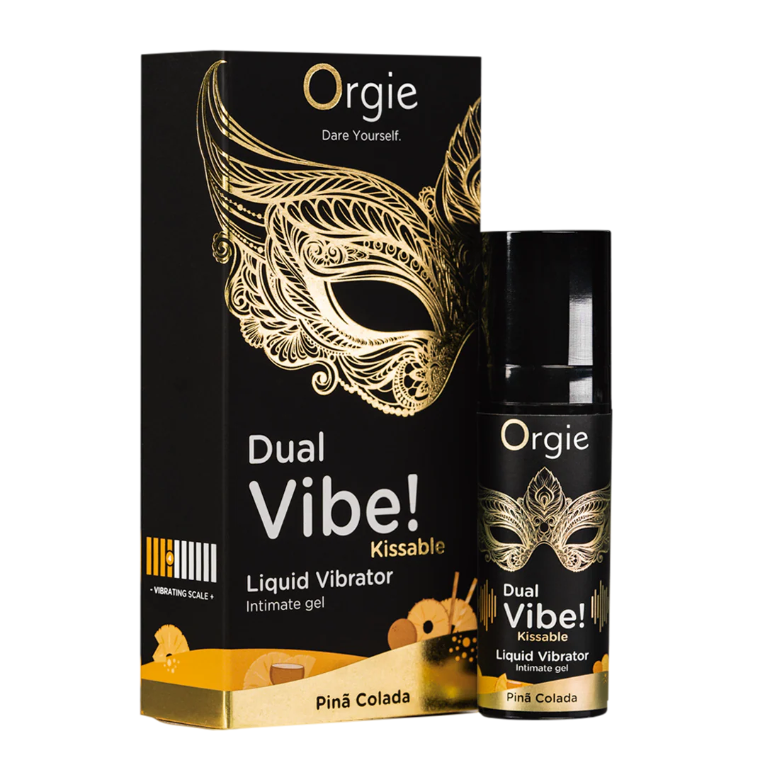 Orgie DUAL VIBE! – Skūpstāmi uz ūdens bāzes intīmie gēli ar vibrējošu efektu, iedvesmoti no kokteiļiem
