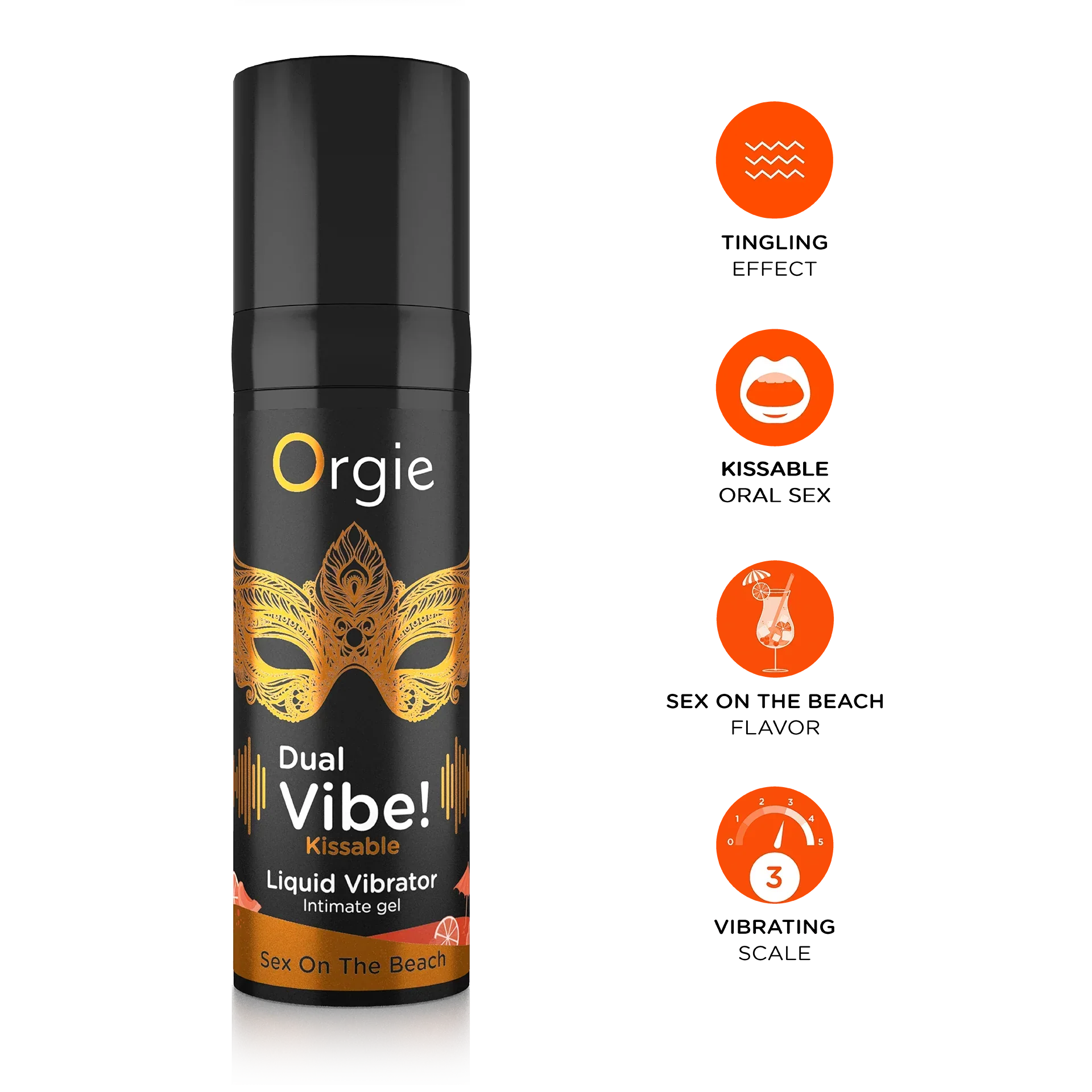ORGIE | Dual Vibe! Sex On The Beach Kissable Vibrator Gel – Level 3