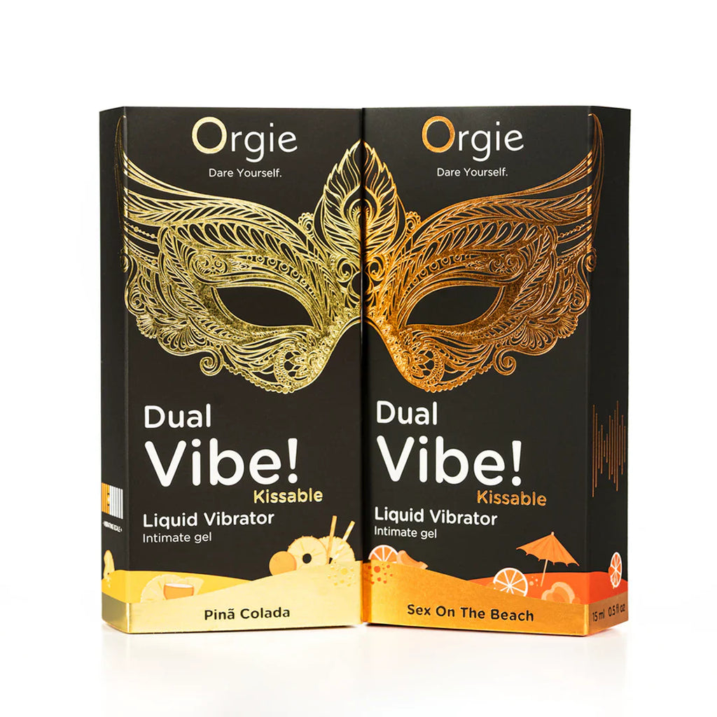 ORGIE | Dual Vibe! Piña Colada Kissable Vibrator Gel – Level 4