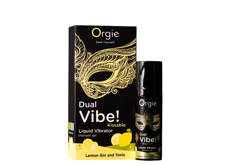 ORGIE | Dual Vibe! Gin & Tonic Lemon Kissable Vibrator Gel – Level 5