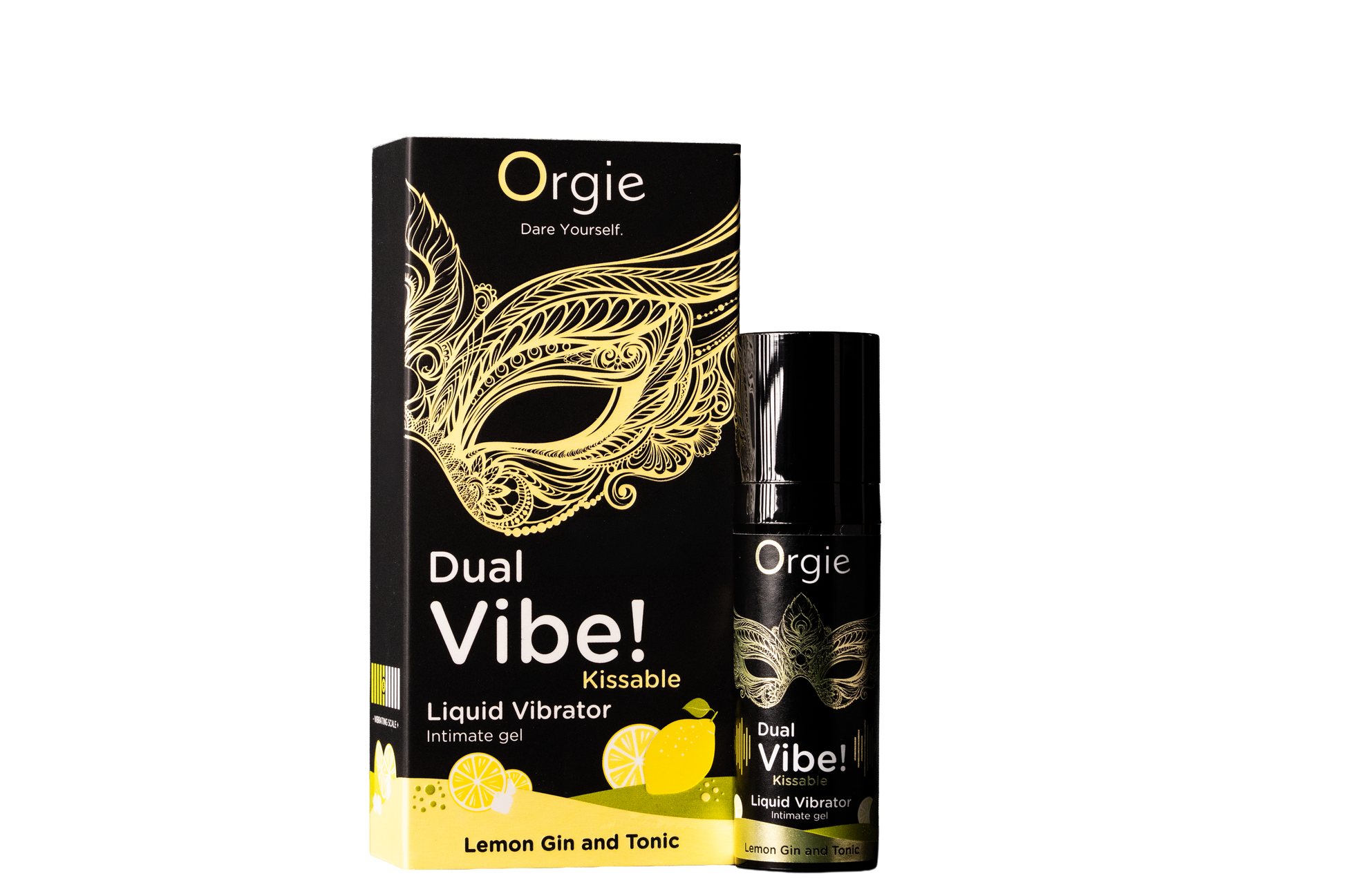 ORGIE | Dual Vibe! Gin & Tonic Lemon Kissable Vibrator Gel – Level 5