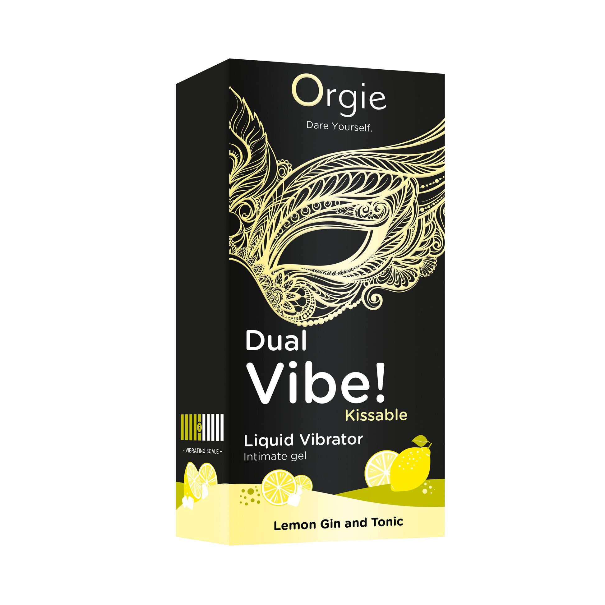 ORGIE | Dual Vibe! Gin & Tonic Lemon Kissable Vibrator Gel – Level 5