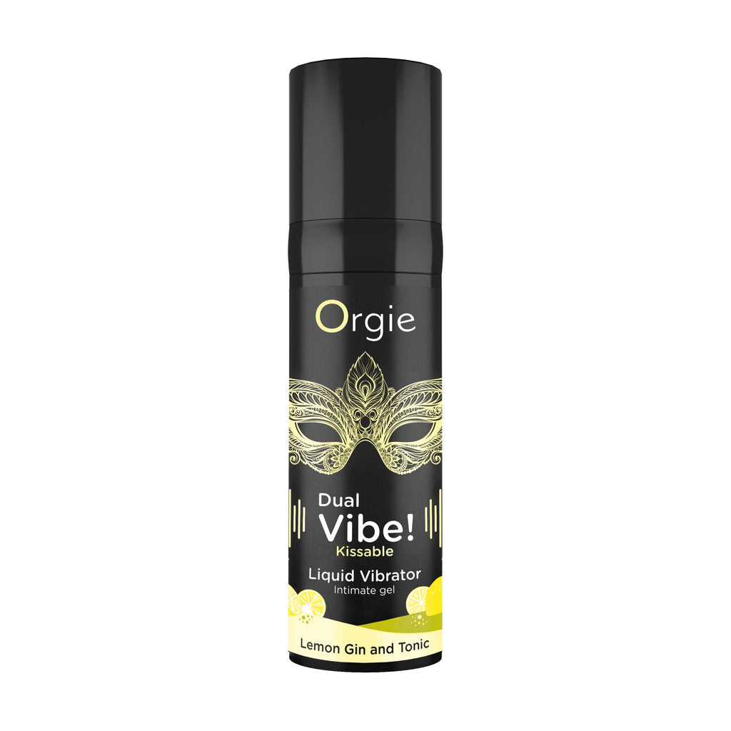 ORGIE | Dual Vibe! Gin & Tonic Lemon Kissable Vibrator Gel – Level 5