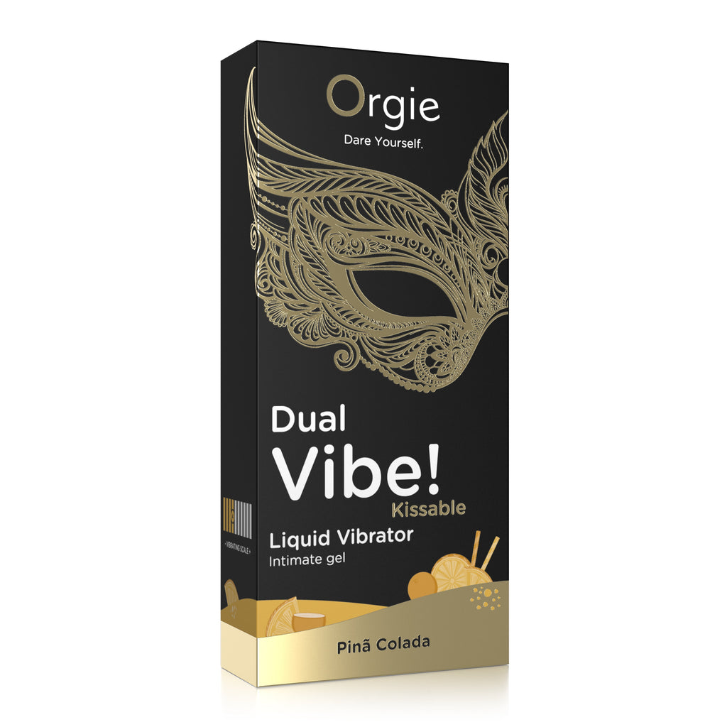 ORGIE | Dual Vibe! Piña Colada Kissable Vibrator Gel – Level 4