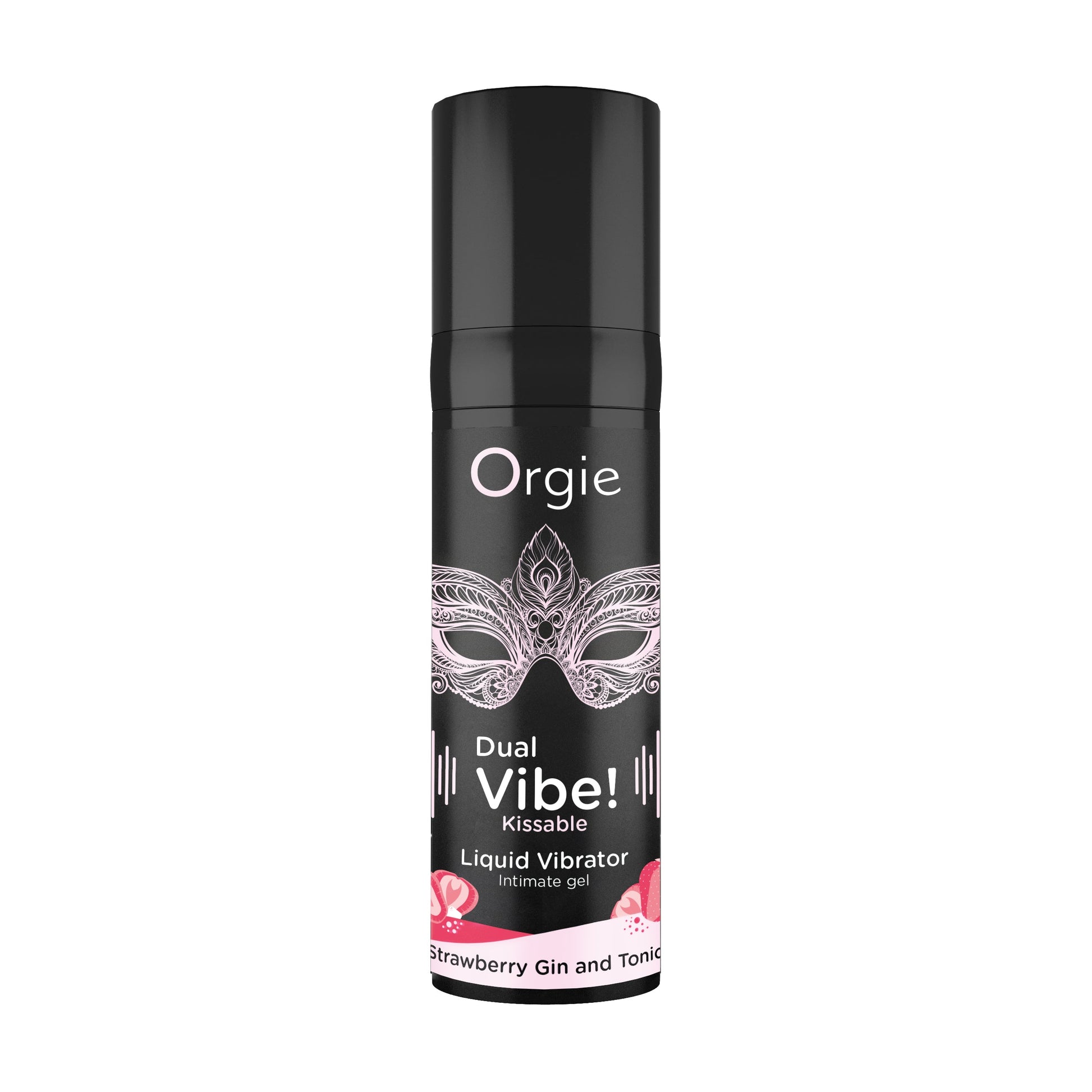 ORGIE | Dual Vibe! Gin & Tonic Strawberry Kissable Vibrator Gel – Level 6