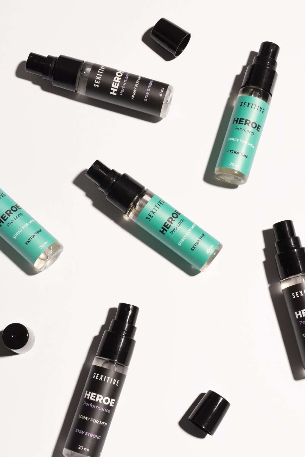 SEXITIVE | HEROE Pro-Long Extra Time – Miesten viivytyssuihke viilentävällä vaikutuksella – 20 ml