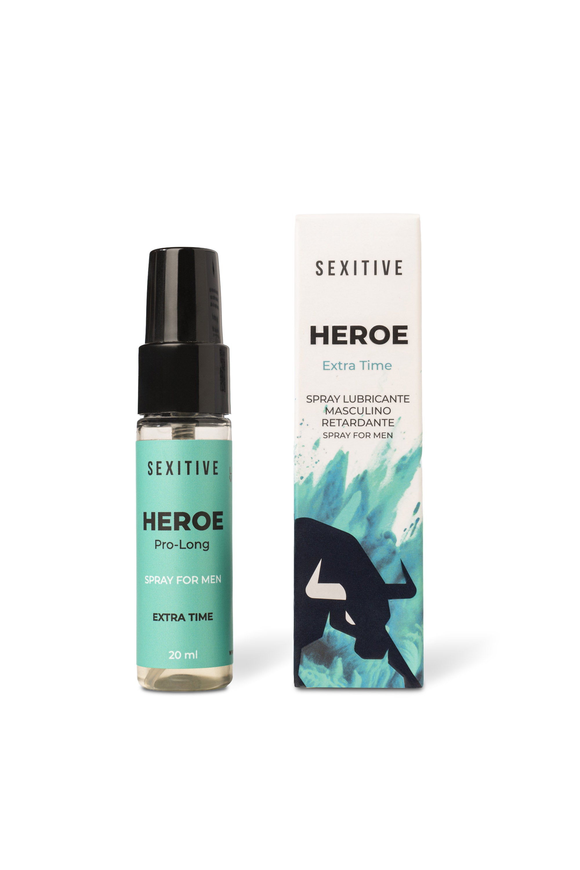 SEXITIVE | HEROE Pro-Long Extra Time – Miesten viivytyssuihke viilentävällä vaikutuksella – 20 ml