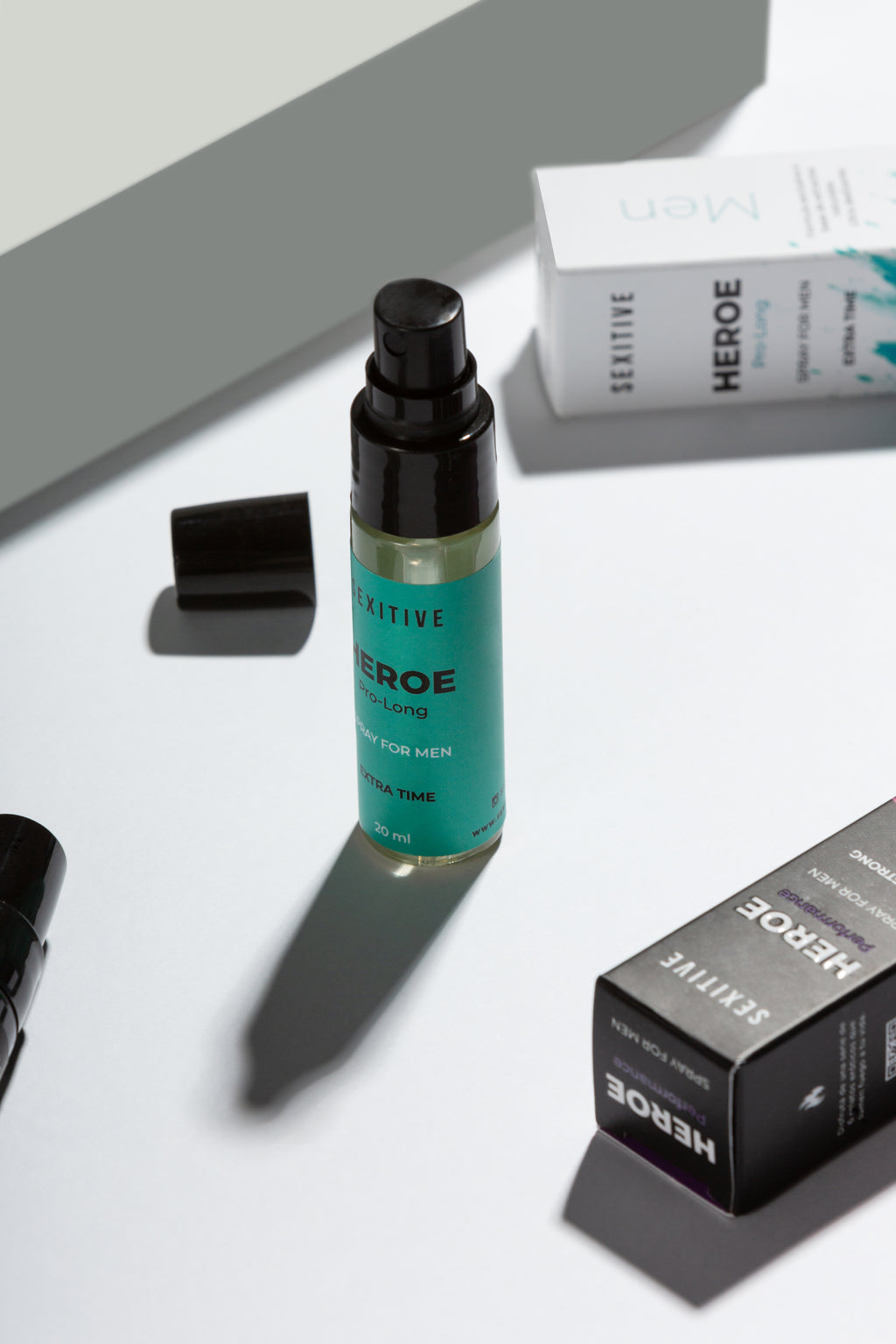 SEXITIVE | HEROE Pro-Long Extra Time – Miesten viivytyssuihke viilentävällä vaikutuksella – 20 ml