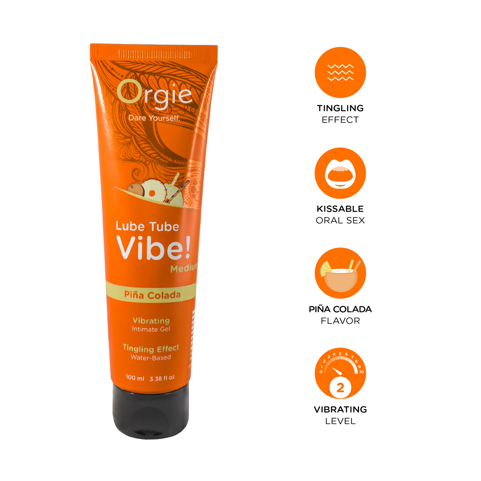 Orgie LUBE TUBE VIBE! – Suudeldavad veepõhised vibreeriva efektiga intiimgeelid