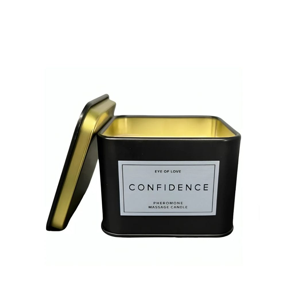 EYE OF LOVE | Pheromone 3-in-1 Massage Candle for Men – Confidence – 150 ml