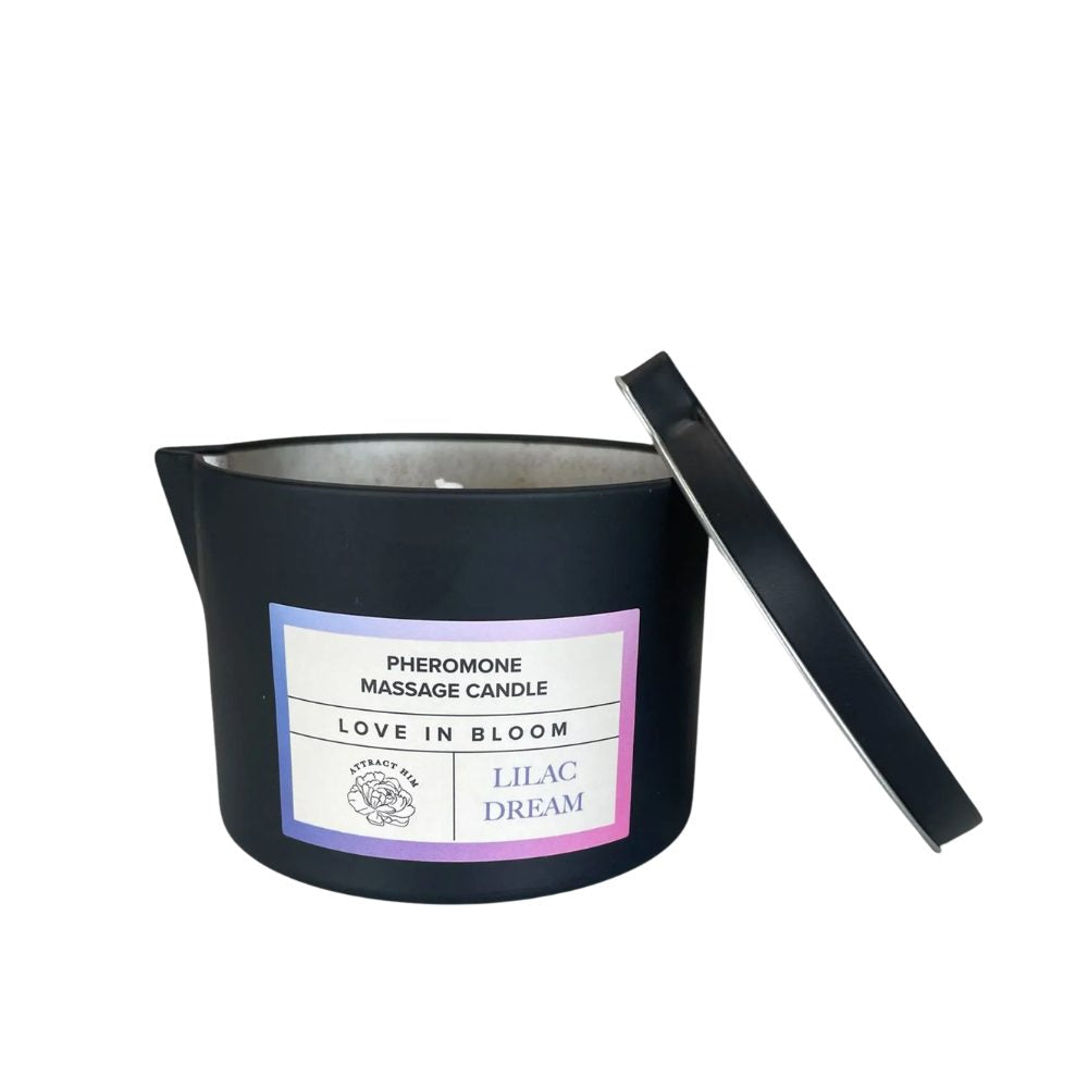 EYE OF LOVE | Bloom – Pheromone Massage Candle Attract Him – Lilac Dream – 150 ml