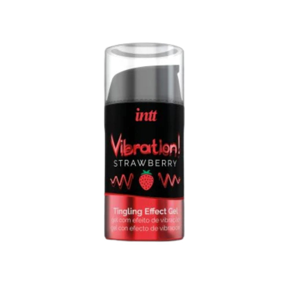 INTT | Strawberry Vibration Gel – Intense Vibration & Pulsation – 15 ml