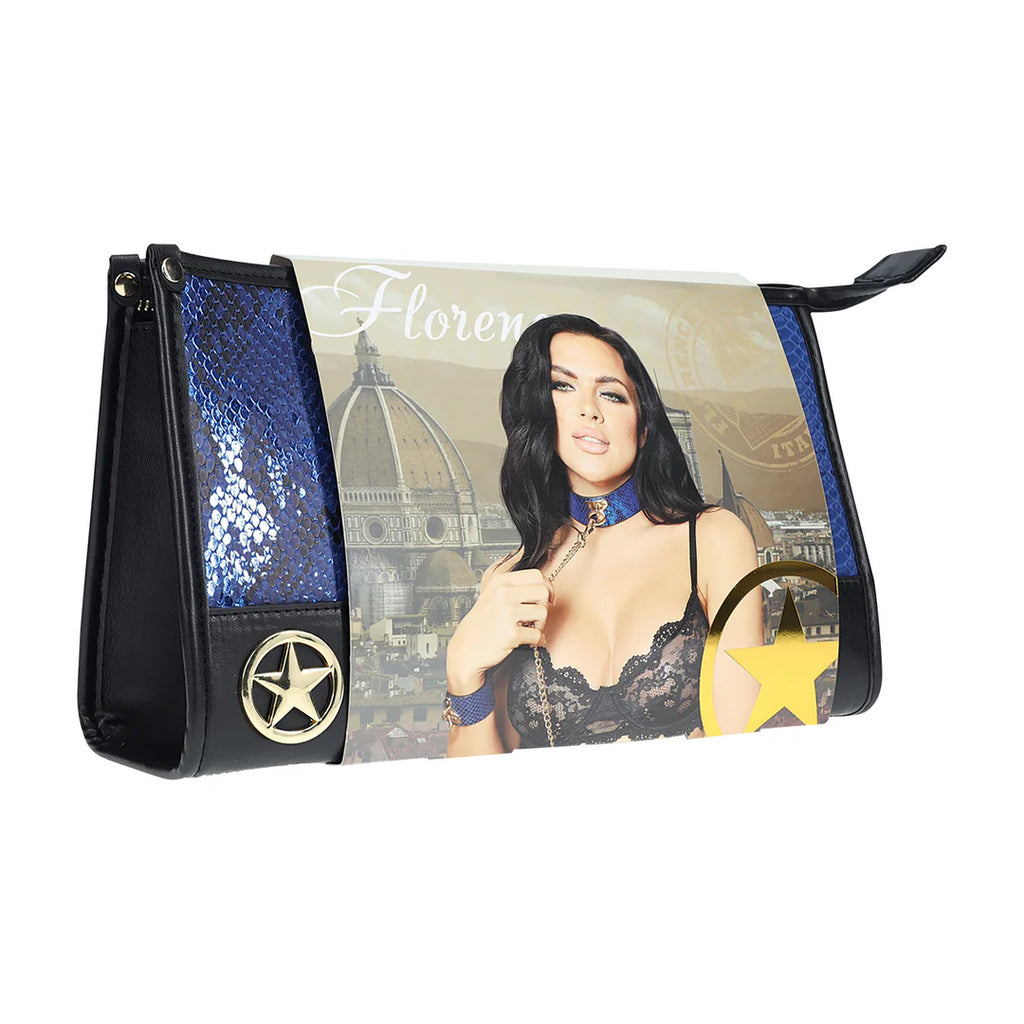OUCH! | Florence Collection – 8-Piece BDSM Kit with Handbag – Blue