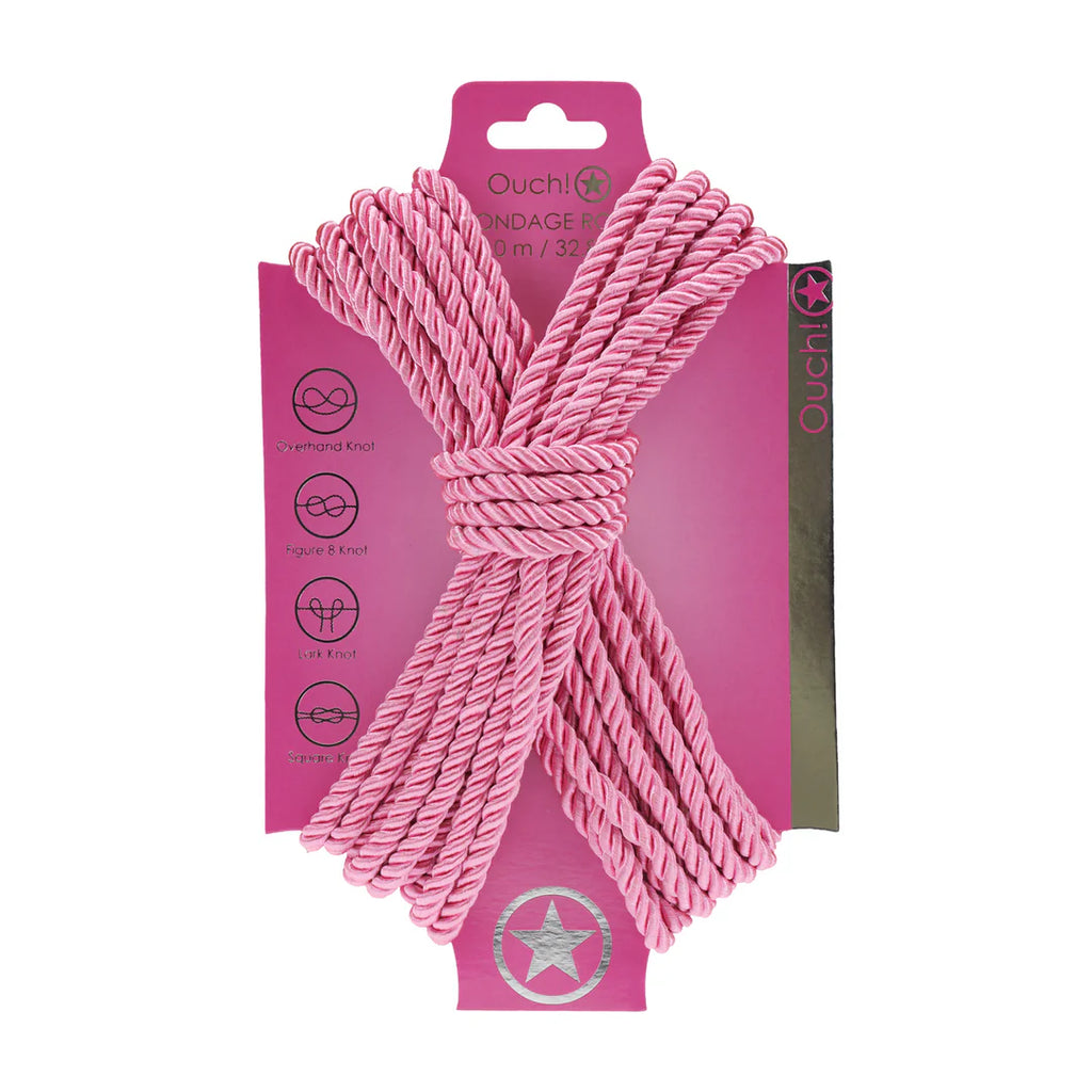 OUCH! | Polyester Bondage Rope – Japanese-Inspired Shibari Rope – 10 m / 32.8 ft – 8 Colours