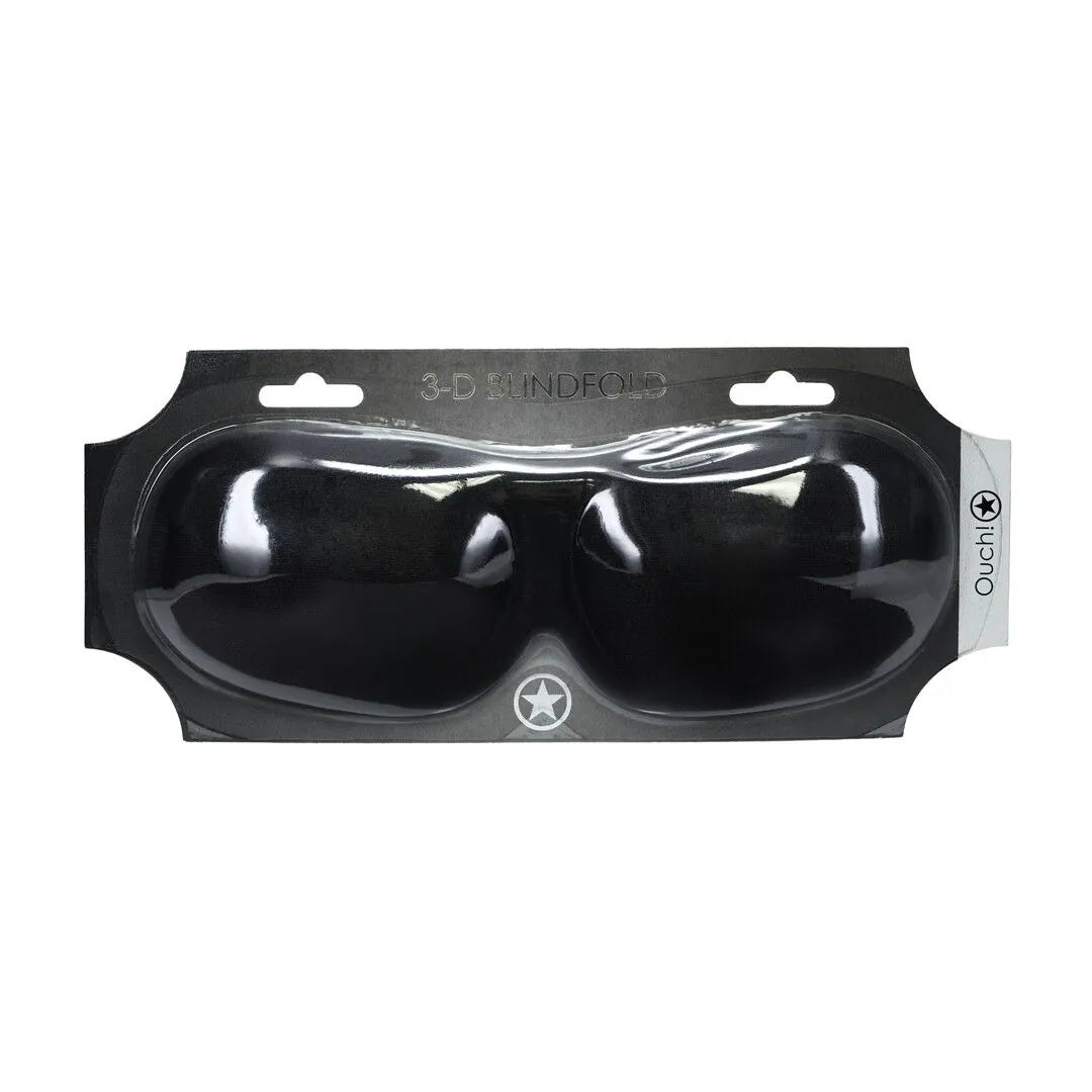 OUCH! | 3D Contoured Blindfold Mask – Pressure-Free Sensory Play – Black / Red / Navy / Pink