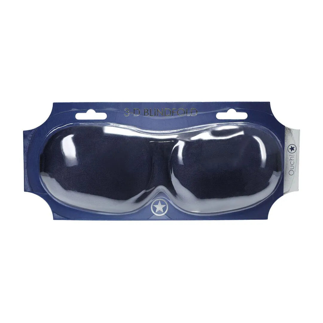 OUCH! | 3D Contoured Blindfold Mask – Pressure-Free Sensory Play – Black / Red / Navy / Pink