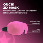 OUCH! | 3D Contoured Blindfold Mask – Pressure-Free Sensory Play – Black / Red / Navy / Pink