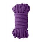 OUCH! | Japanese Bondage Rope – Silky Shibari Rope – 10 m / 32.8 ft – Black / Red / Purple