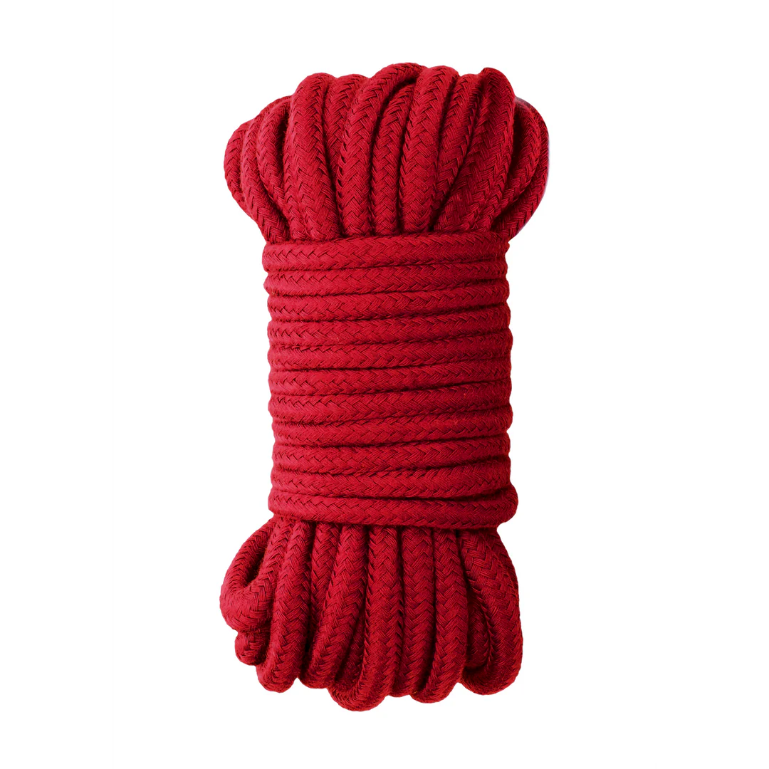 OUCH! | Japanese Bondage Rope – Silky Shibari Rope – 10 m / 32.8 ft – Black / Red / Purple