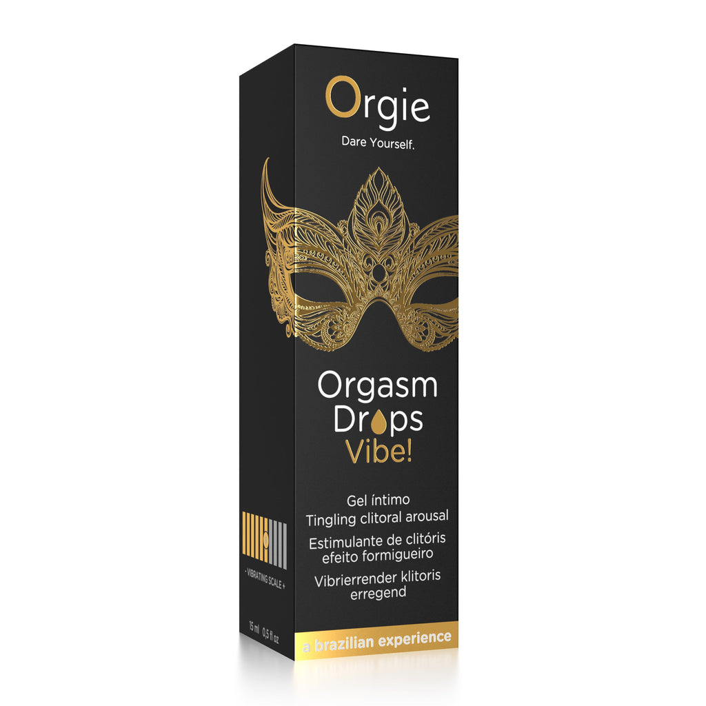ORGIE | Orgasm Drops Vibe! - Vibrating Clitoral Drops – Peach – 15 ml