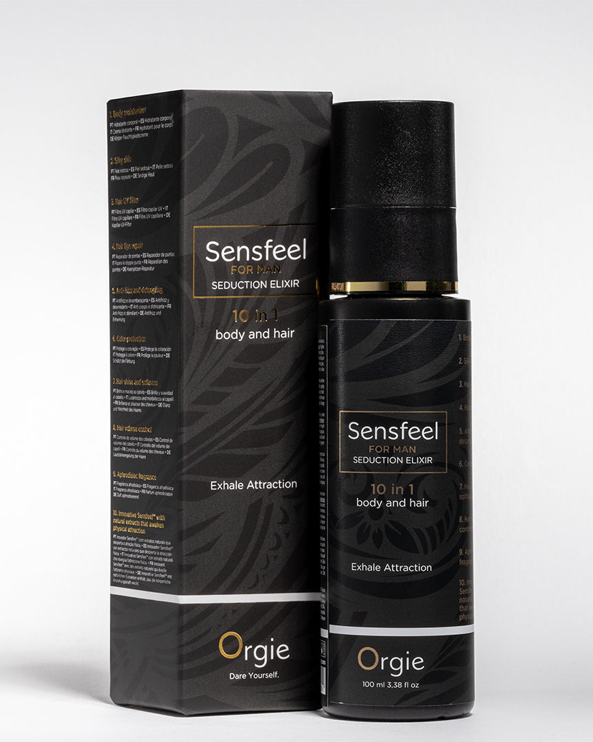 ORGIE | Sensfeel Elixir for Him – 10-in-1 Pheromone Body & Hair Elixir – 100 ml