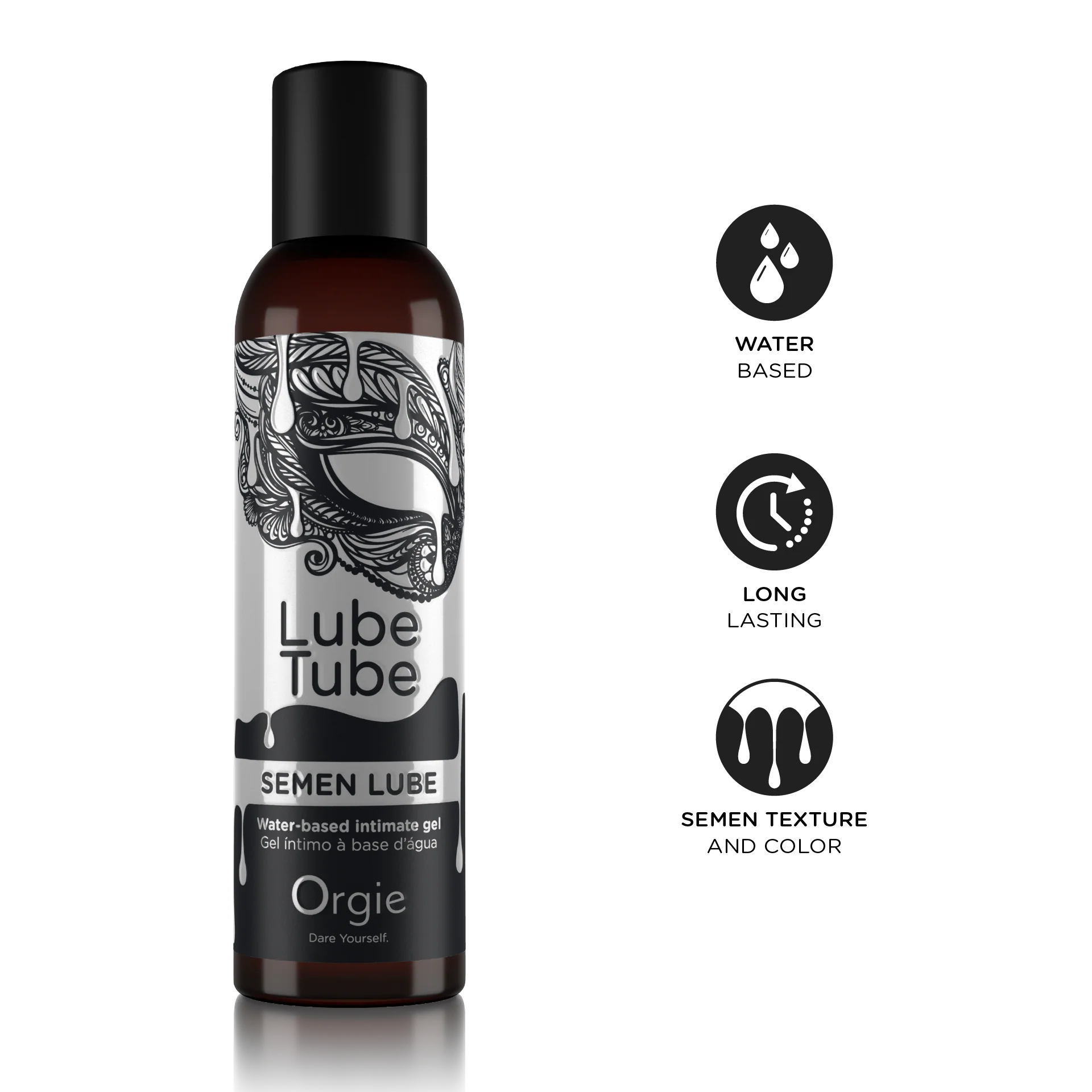 Orgie LUBE TUBE – Semen Lube & Human Lube uz ūdens bāzes intīmie gēli
